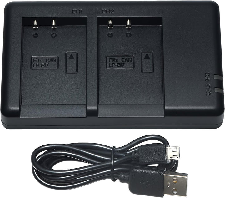 DSTE® Infrarot Fernbedienung Batterie Griff Kompatibel für Canon EOSRP Kamera + 2X Li-ion LP-E17 Bat