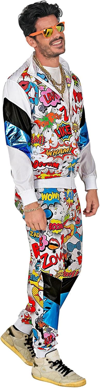"POP ART SHELL SUIT" (jacket, pants) - (XL), XL