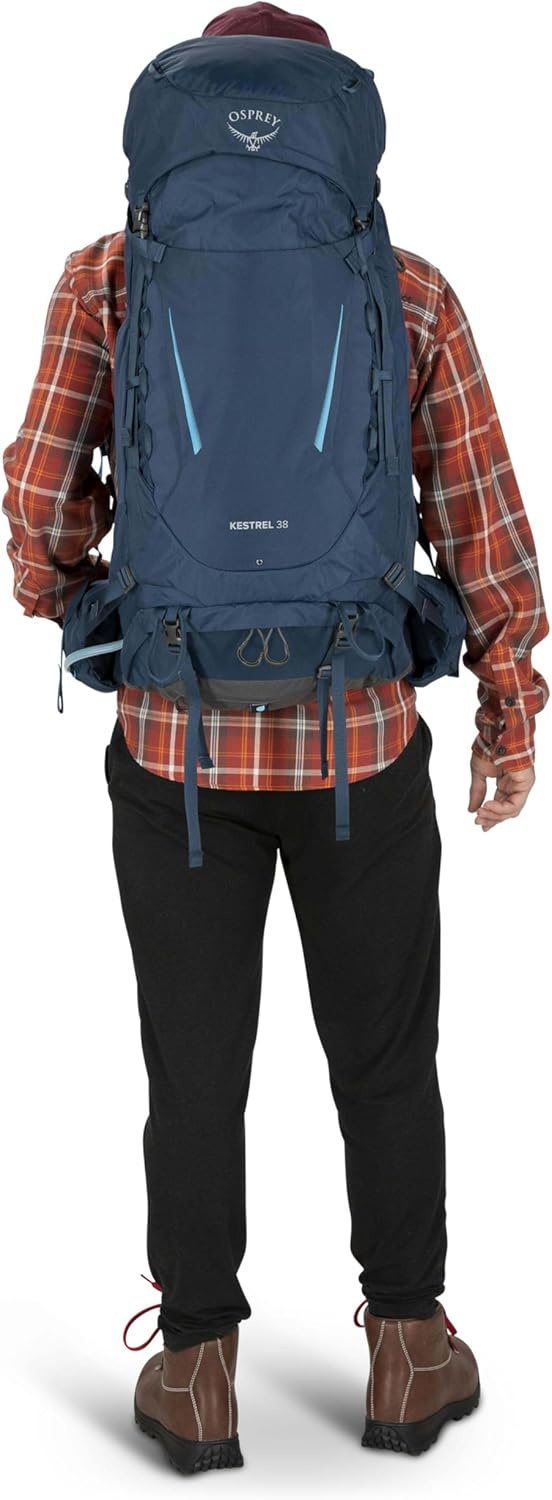 Osprey Europe Herren Kestrel 38 Backpack Schwarz S-M, Schwarz S-M