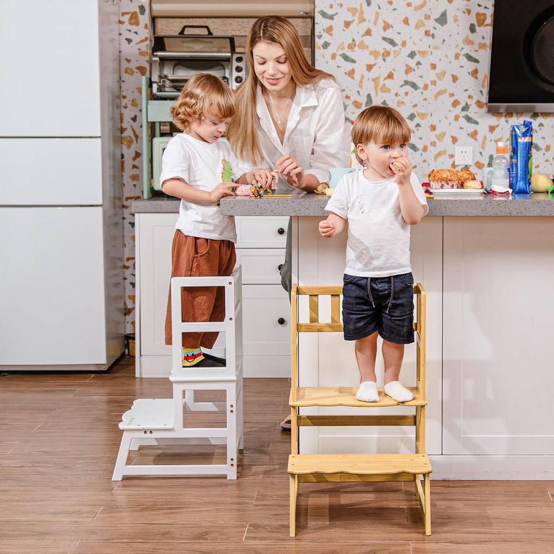 COSYLAND Lernturm ab 1 Jahr & 2 Jahre – Montessori Lernturm für Kinder – Sicherer Learning Tower & T