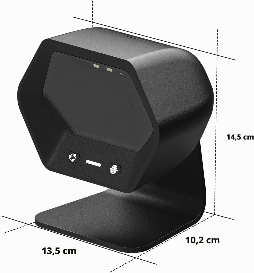 NETUM 1D 2D QR Präsentationsscanner mit USB-Barcodescanner, Omnidirektional, kabelgebunden, für Mobi