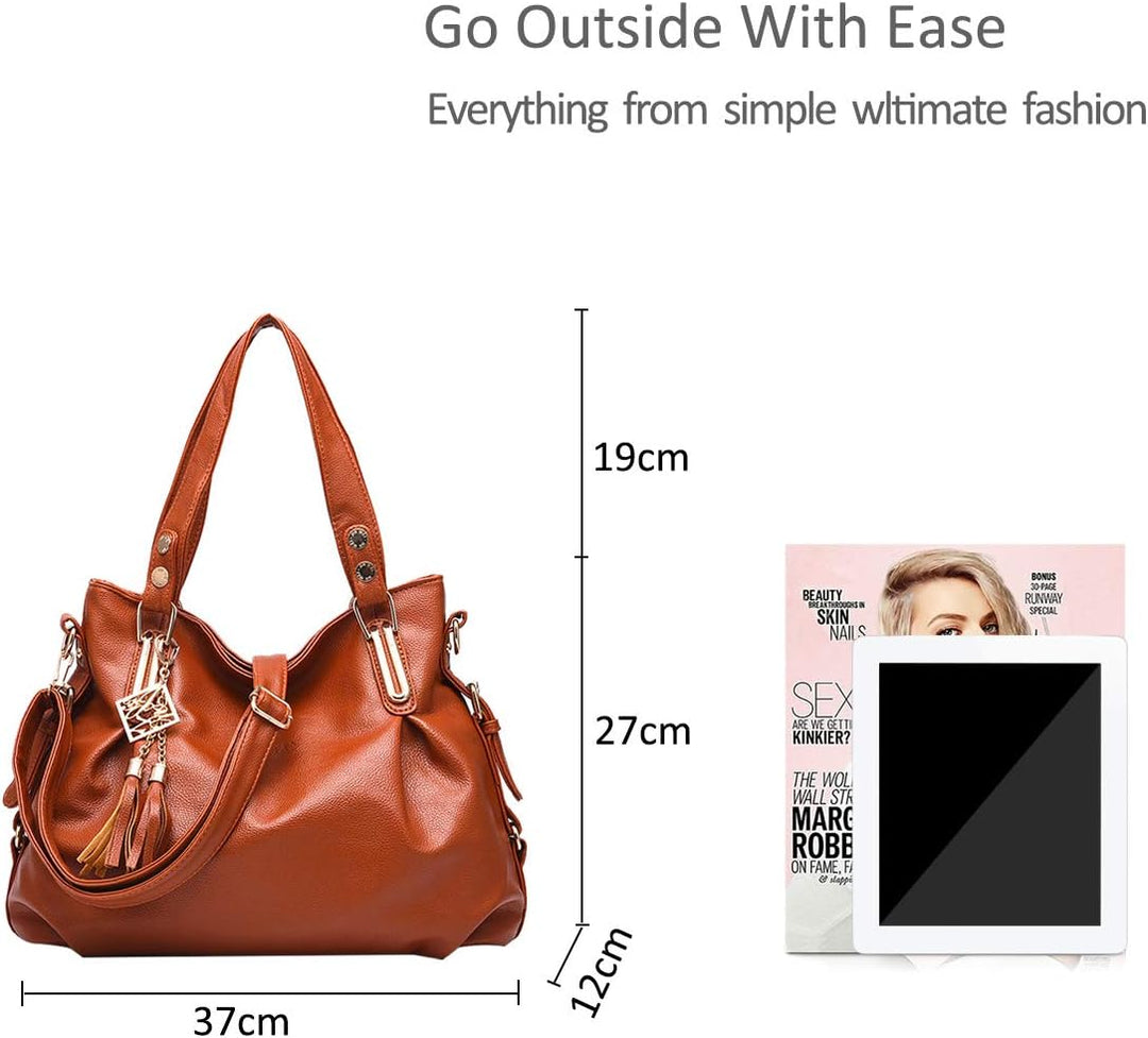 Nicole&Doris Neue Handtaschen Damen Henkeltaschen Klassische Tasche tragbaren Umhängetasche Frauen M