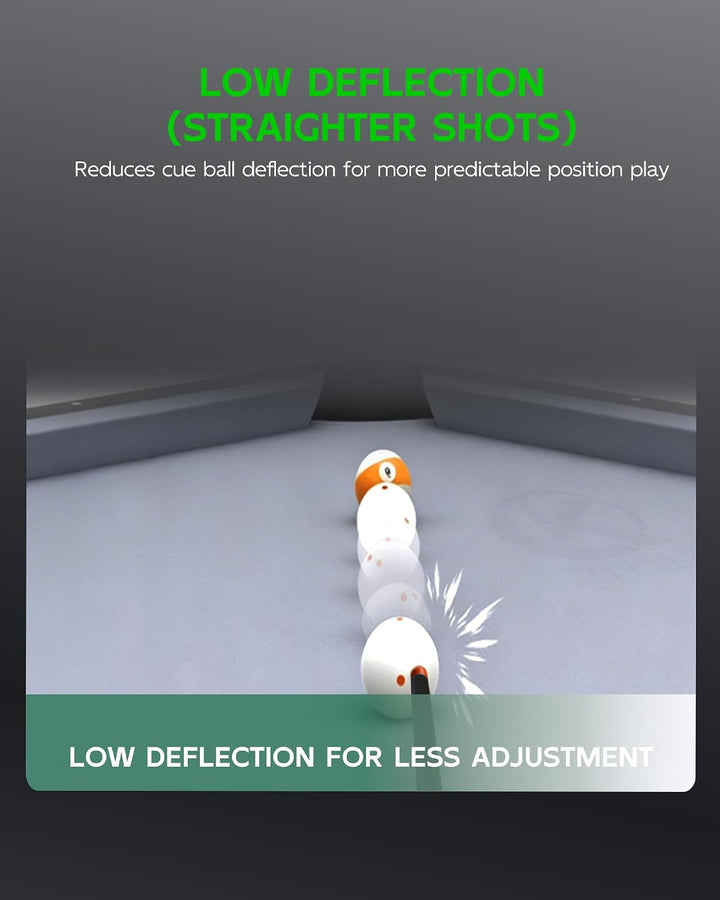 KONLLEN Karbonfaser-Pool-Queue, 147,3 cm, professionelle Poolsticks für Erwachsene, Vollcarbon-Techn