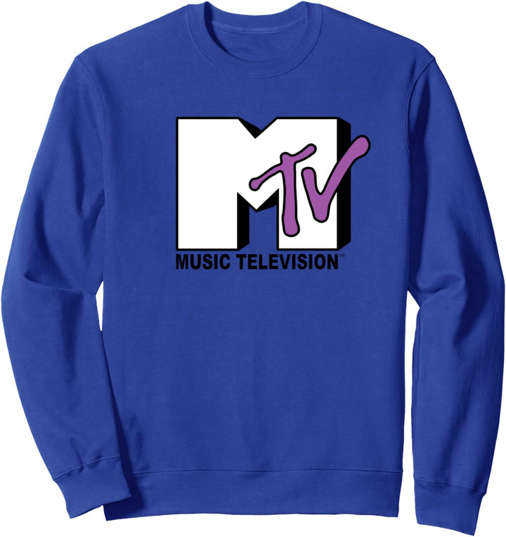 MTV Simple Purple Logo Sweatshirt