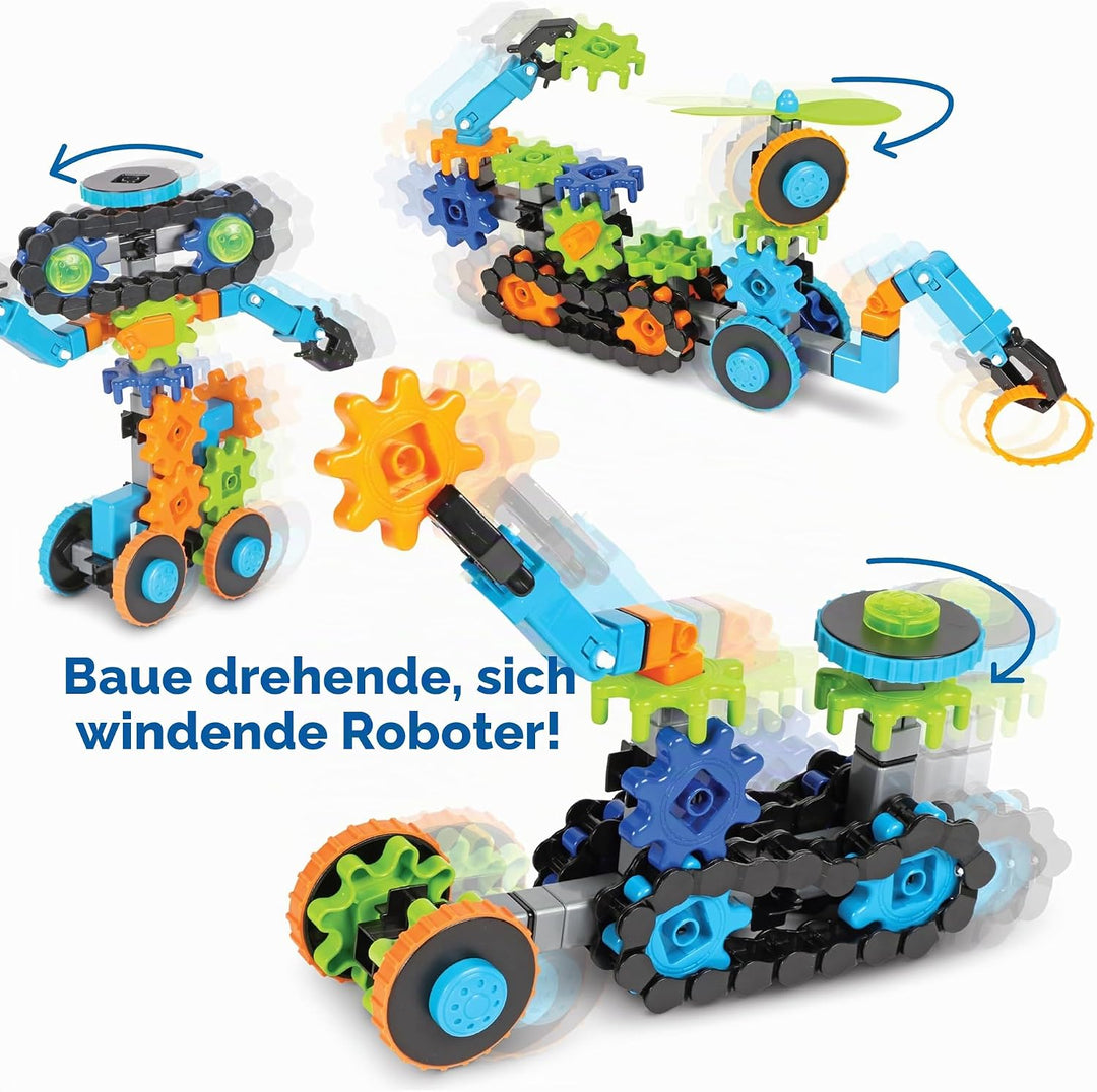 Learning Resources Gears! Gears! Gears! Roboter in Aktion, MINT, Zahnradspiel, Roboter-Zahnräder, Ab