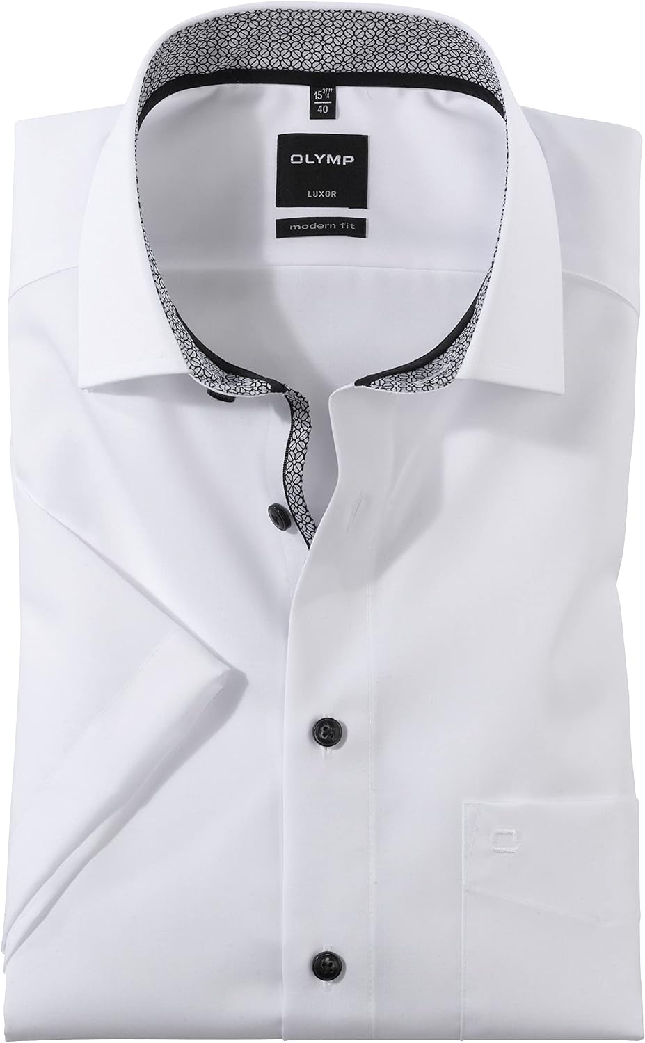 OLYMP Luxor modern fit Hemd extra Langer Arm Haifischkragen weiss 40 Weiss, 40 Weiss