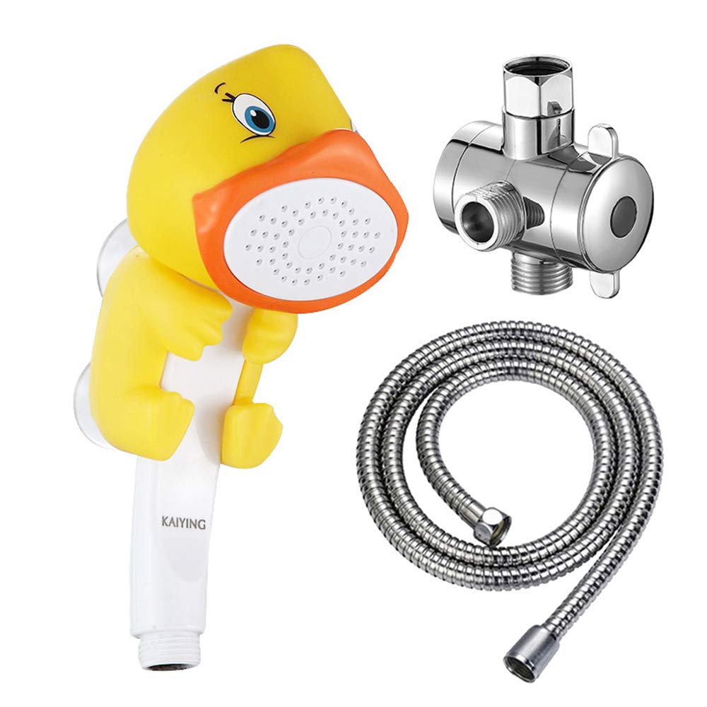 KAIYING Duschköpfe für Kinder, Cartoon Wasserfluss Sprühdusche, Duschaufsatz für Kleinkinder, Baby h