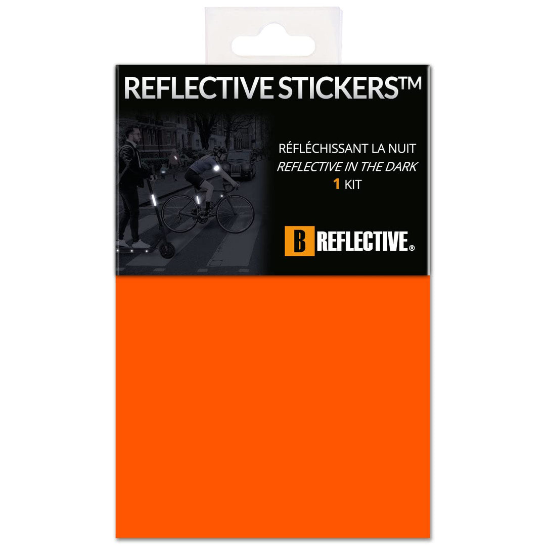 B REFLECTIVE 3M® Colors™, Ausgeschnittene reflektierende Aufkleber, Multi Support: Fahrrad, Roller,