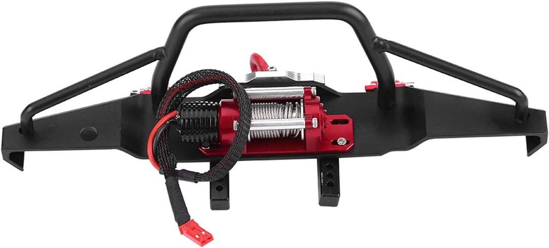 RC-Frontstossstange, Aluminiumlegierung mit Seilwinde für Traxxas TRX-4 Car Crawler Upgrade-Teil Gro