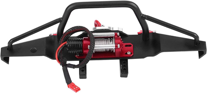RC-Frontstossstange, Aluminiumlegierung mit Seilwinde für Traxxas TRX-4 Car Crawler Upgrade-Teil Gro