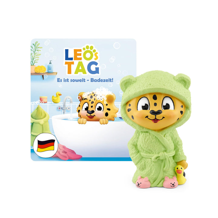 tonies Hörfiguren für Toniebox, Leos Tag – Es ist so weit – Badezeit!, Hörspiel mit Liedern für Kind