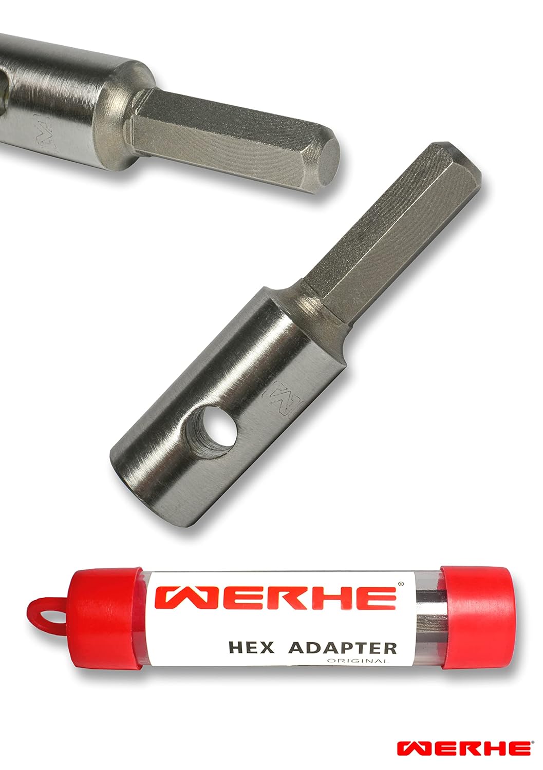 WERHE Profi Adapter Shaft für Erdbohrer passend für Hex Bohrmaschine Akkubohrmaschine Akkuschrauber