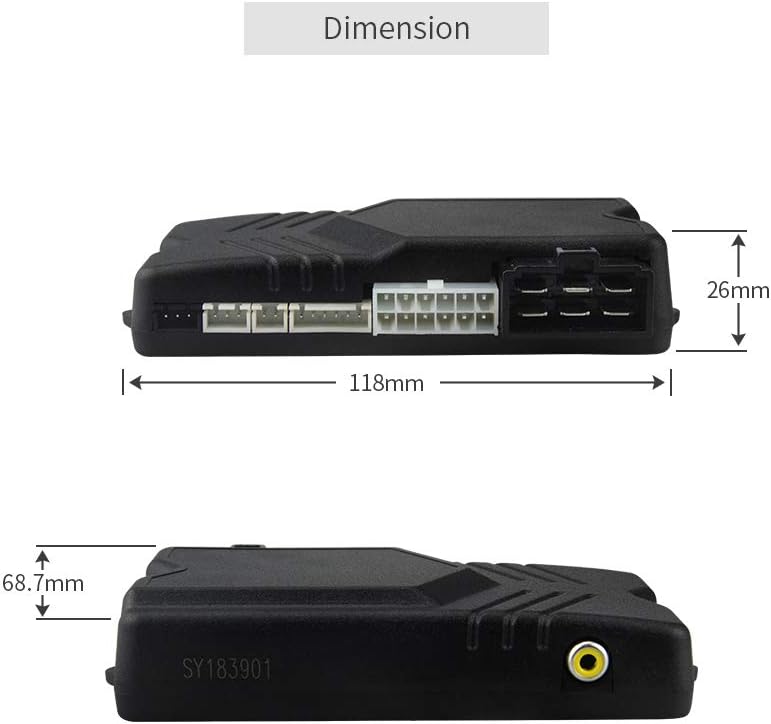 Easyguard 2-Wege-Auto-Alarmanlage EC201-M9 mit 4,4 cm grossem LCD-Pager-Display, Fernstarter, Turbo-