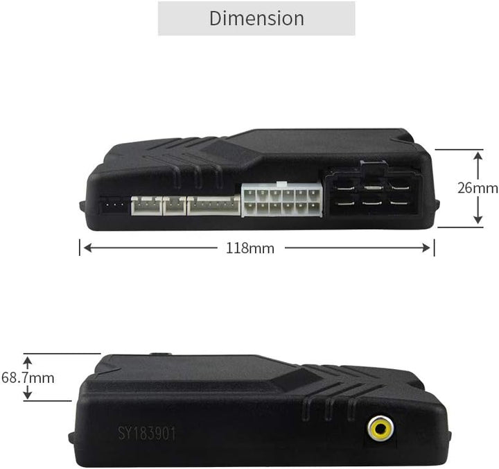 Easyguard 2-Wege-Auto-Alarmanlage EC201-M9 mit 4,4 cm grossem LCD-Pager-Display, Fernstarter, Turbo-