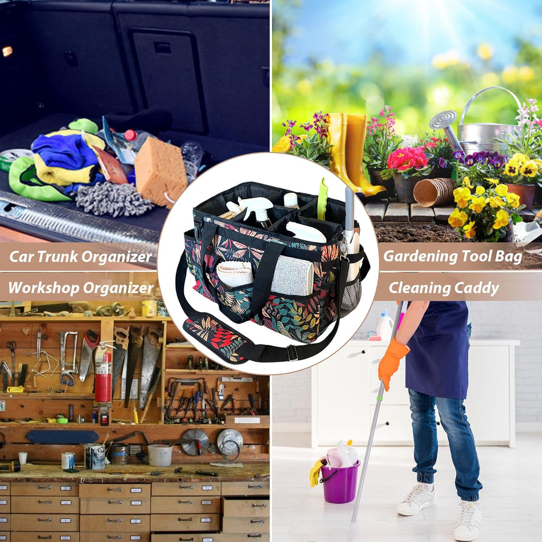 Reinigungs-Caddy-Organizer mit Griff, grosse Caddy Tasche für Haus, Auto und Badezimmer, Reinigungsm