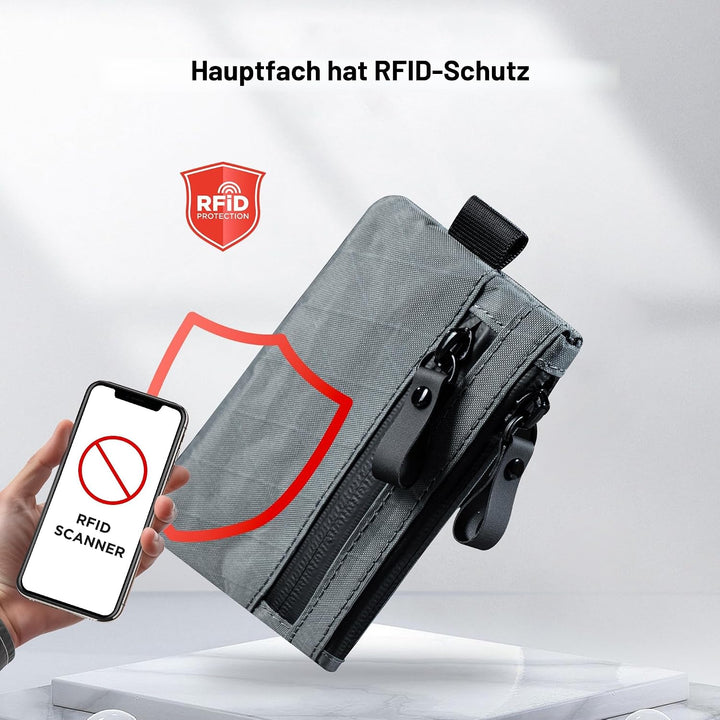 ALPAKA Reissverschlussfach VX21, Schiefergrau, S, Minimalistisch