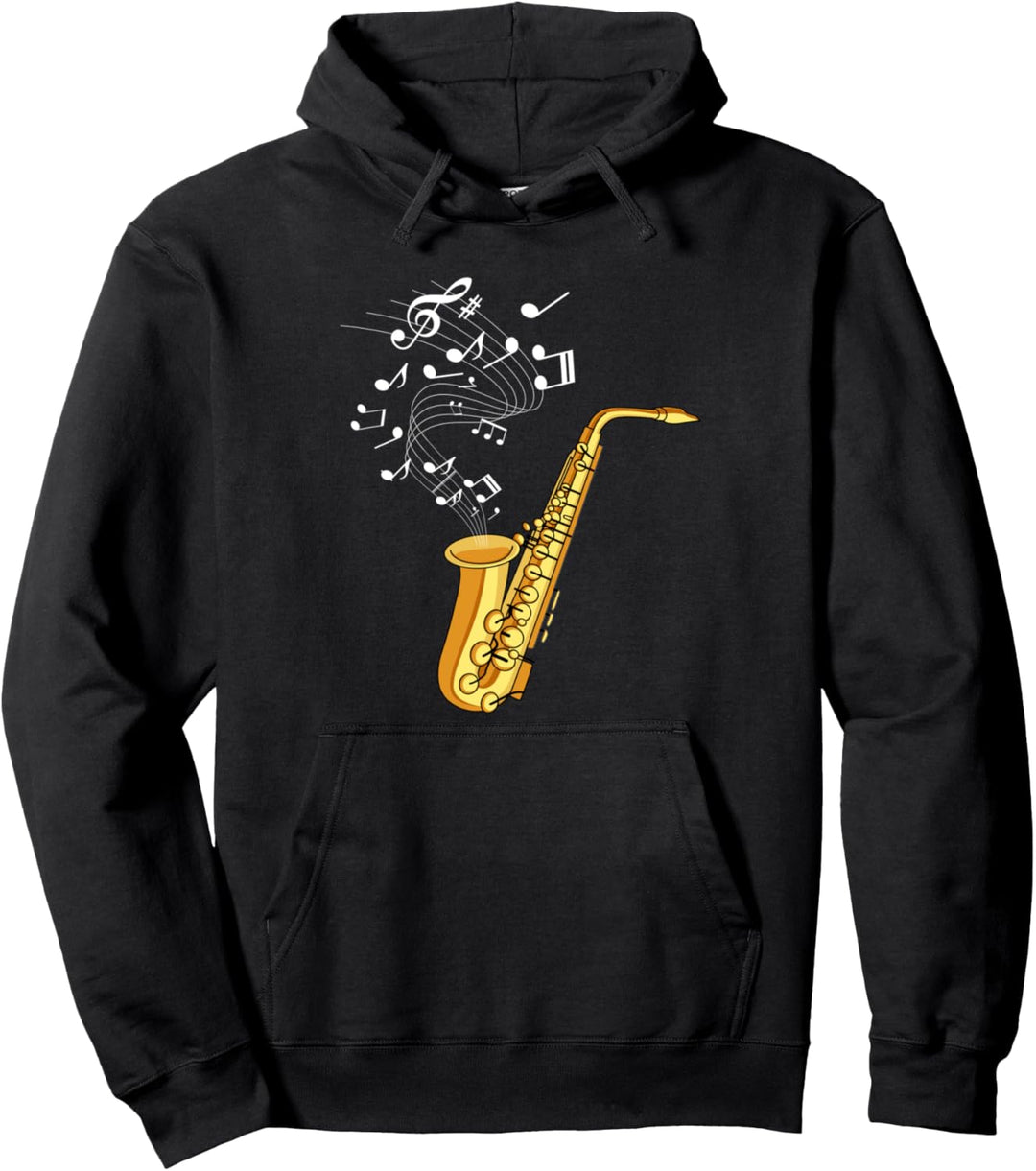 Saxophon Musiker Pullover Hoodie