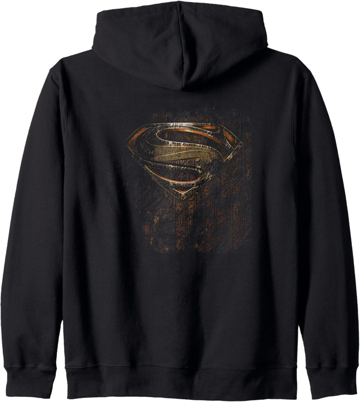 Superman Man of Steel Glyph Shield Kapuzenjacke
