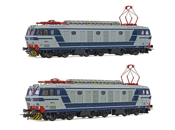 FS Elektrolok E.633, 200er-Serie, 2 Stück, blau/grau lackiert, Epoche IV–V