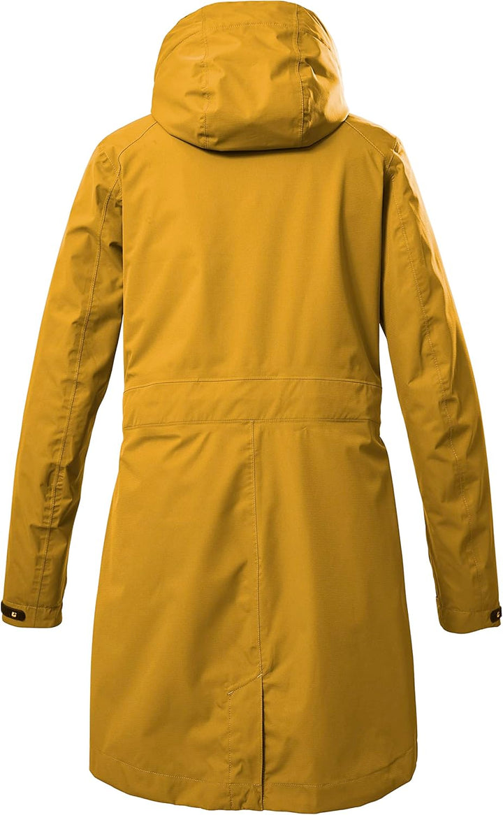 Killtec Damen Kos 93 Wmn Prk 2 1/2 Lagen Funktionsparka/Parka mit abzippbarer Kapuze 36 dunkelgelb,