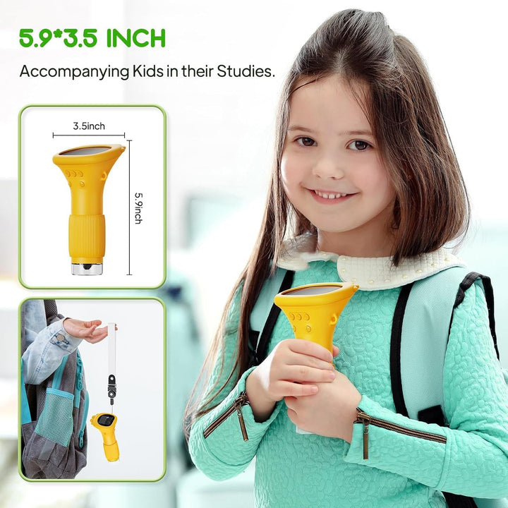 Handy-Mikroskop für Kinder, Ashfly 200X tragbares Taschenmikroskop, 2,0" IPS-Bildschirm USB Microsco