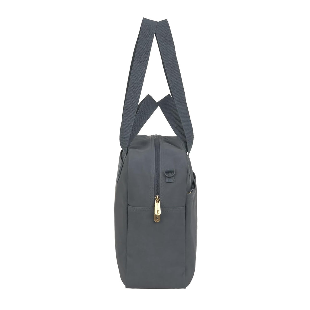 LÄSSIG Baby Wickeltasche mit Tragegriff und Wickelunterlage, Kinderwagenbefestigung, wasserabweisend
