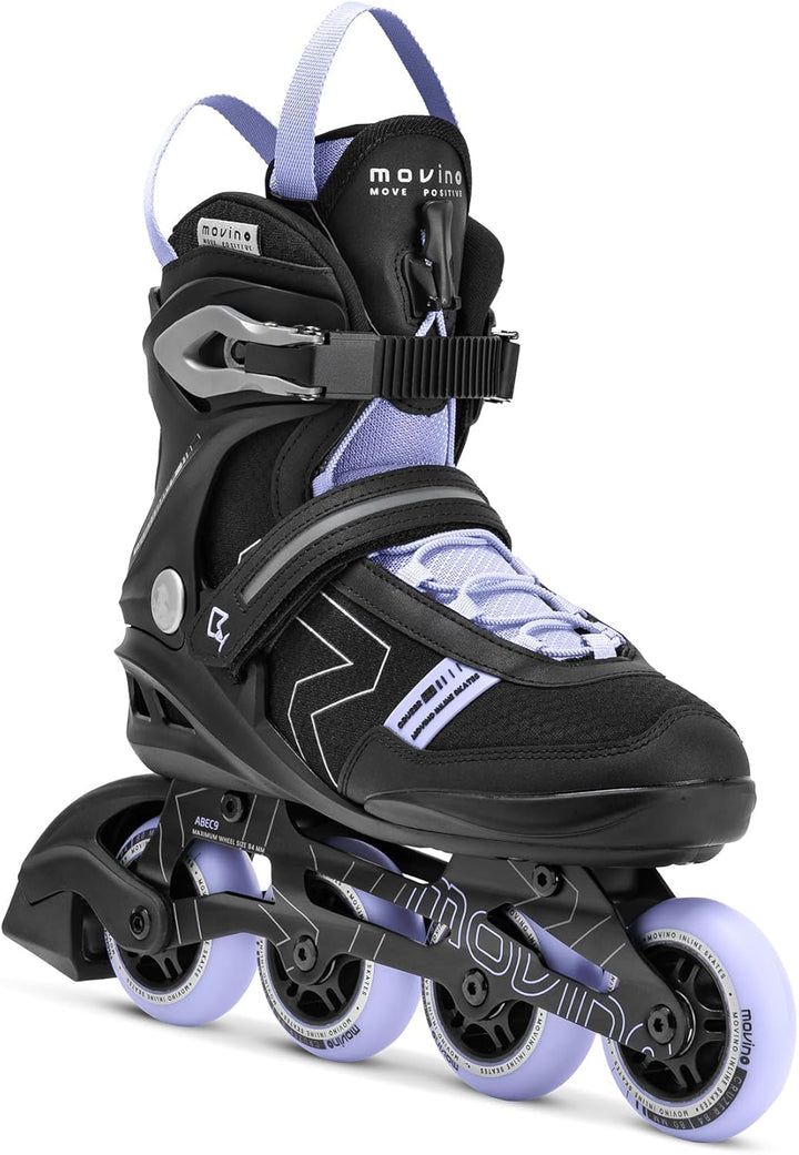 Movino Inline Skates | Cruzer B4 | Fitness Rollschuhe | Damen Herren Inliner | Inliner für Erwachsen