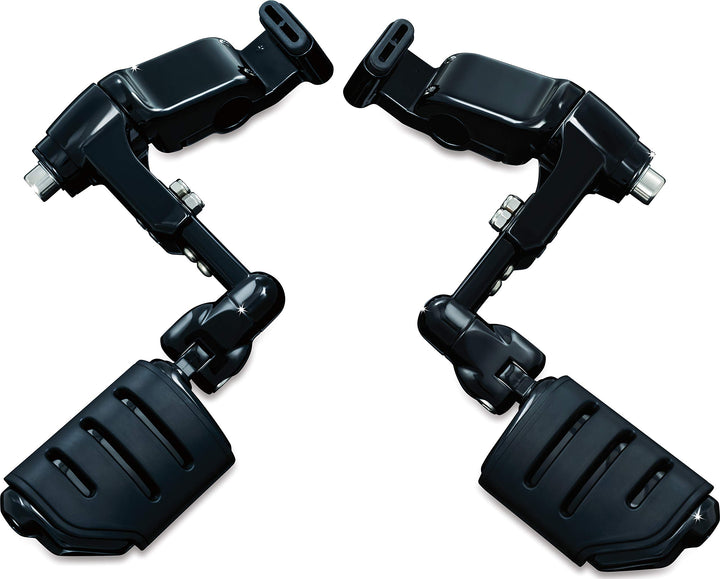 Kuryakyn 3990 Motorrad-Fusssteuerung: Ergo III Cruise Mounts mit Trident Dual ISO Pegs für 2001–17 H