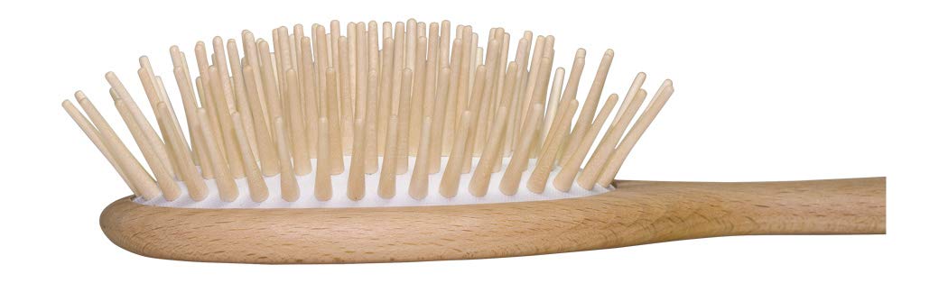 Lockenbürste ! Holz Haarbürste,mit extra langen geraden Ahorn-Holzstiften, speziell für langes und s