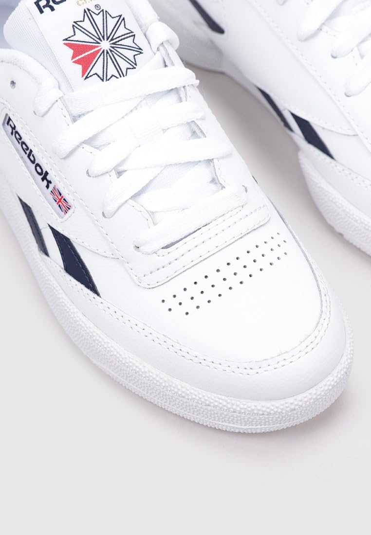 Reebok Unisex Club C Revenge Sneaker 34 EU Ftwwht Vecnav Ftwwht, 34 EU Ftwwht Vecnav Ftwwht
