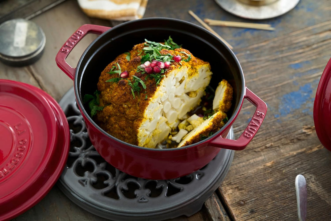 STAUB Cocotte, Gusseisen Bräter, Alle Herdarten inkl Induktion, Rund, 18 cm, 1,7 L, Kirsch-Rot 18 cm