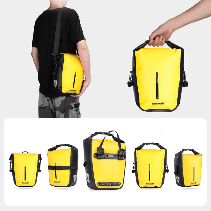 Rhinowalk Fahrrad Gepäckträgertasche Wasserdicht 7L Fahrradtasche für Gepäckträger Fahrrad Trägertas