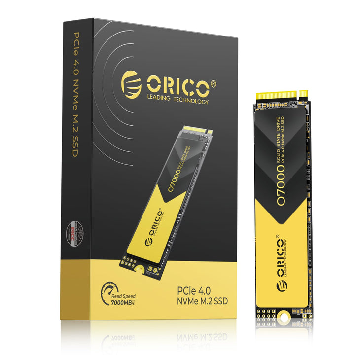 ORICO NVMe M.2 SSD 1TB, PCIe 4.0 x 4, 7000 MB/s Lesen, 6500 MB/s Schreiben, M2 2280 Interne SSD mit