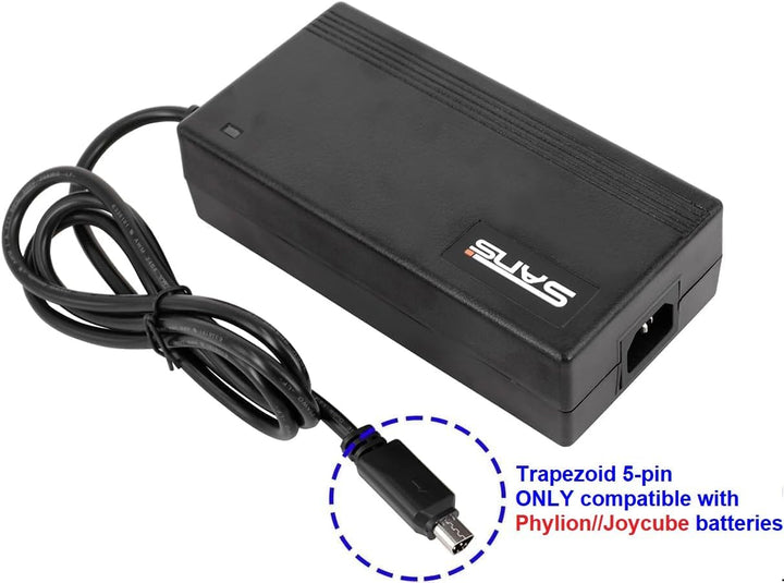 PowerSmart® 2A 54,6V Ladegerät für 48V Akkus für Fischer ETH ETD MTB, Netzteil AC Adapter, mit Trape