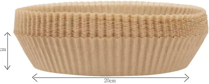 Satz mit 100 Friteuseneinsätzen aus Papier Ø20 cm KLAUSBERG KB-7605