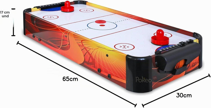 Carromco Airhockey Tisch Speedy-XT, Tischauflage Hockey Tischaufsatz zum leichten Transport -mit Mot