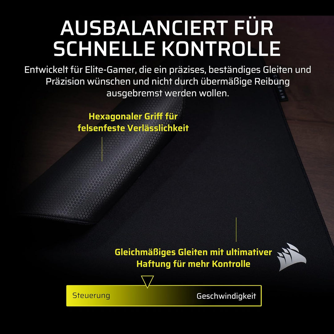 Corsair MM PRO Control Mittleres Gaming-Mauspad – E-Sport-Thema für Präzision und Mikroeinstellungen