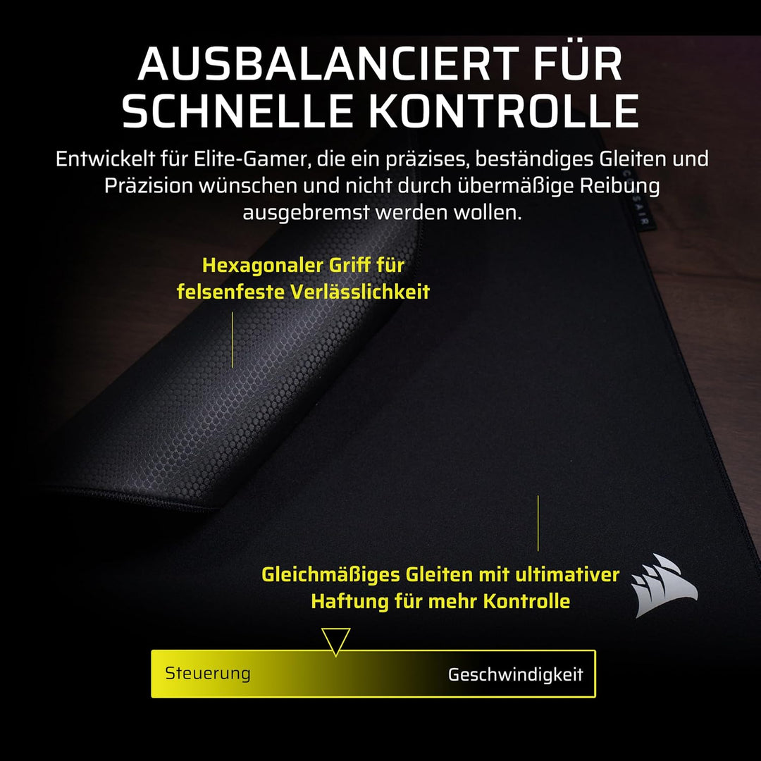 Corsair MM PRO Control Mittleres Gaming-Mauspad – E-Sport-Thema für Präzision und Mikroeinstellungen
