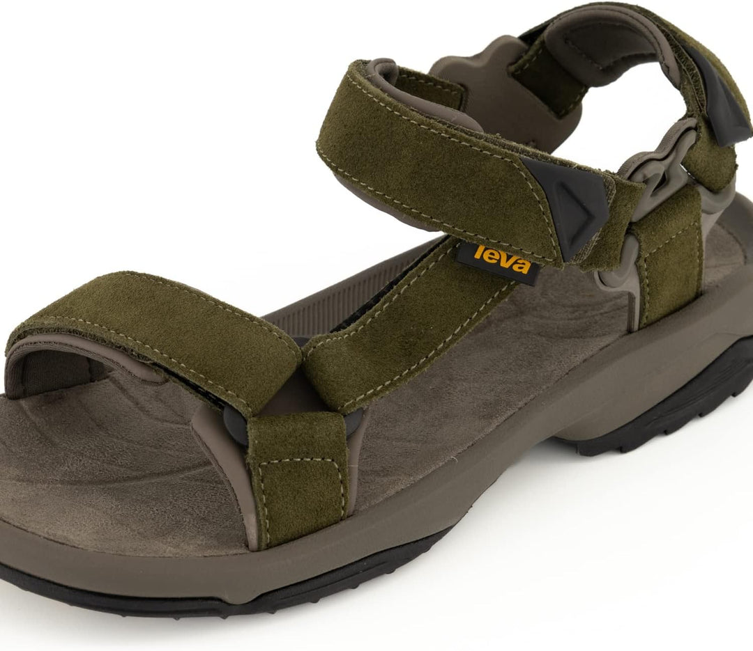 Teva Herren M Terra Fi Lite Suede Sportsandale 43 EU Dark Olive, 43 EU Dark Olive