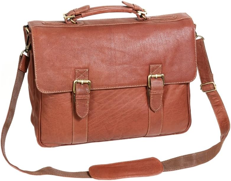 Oxford - Aktentasche by LEAS in Echt-Leder, Dark Cognac - LEAS Classic Bags