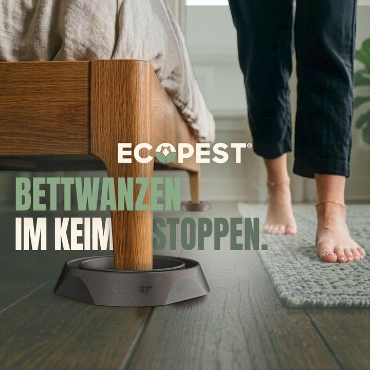ECOPEST Bettwanzen Detektor – 12er Pack | Bettwanzenfalle Bed Bug Blocker (Pro) | Bettwanzen Test (S