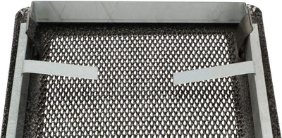 KOTARBAU Luftgitter 16 x 45 cm Silber - Antik Kamingitter Ofengitter Lüftungsgitter Warmluftgitter K