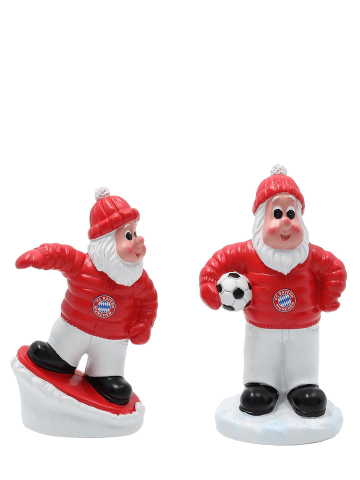 FC Bayern München | Weihnachtsfiguren 2er Set | Rot Einheitsgrösse, Einheitsgrösse