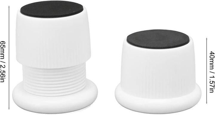 4 Stück Höhenverstellbare Möbelfüsse, 40-65mm ABS Höheneinstellung mit Anti-Rutsch-Pads für Schreibt