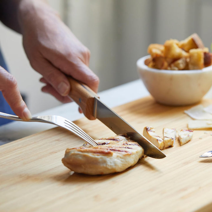 Opinel Messerblock PARALLELE MEAT mit 5 Messern, Braun, BENTURE254580