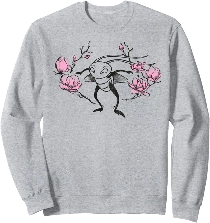 Disney Mulan Cri-Kee Floral Portrait Sketch Sweatshirt