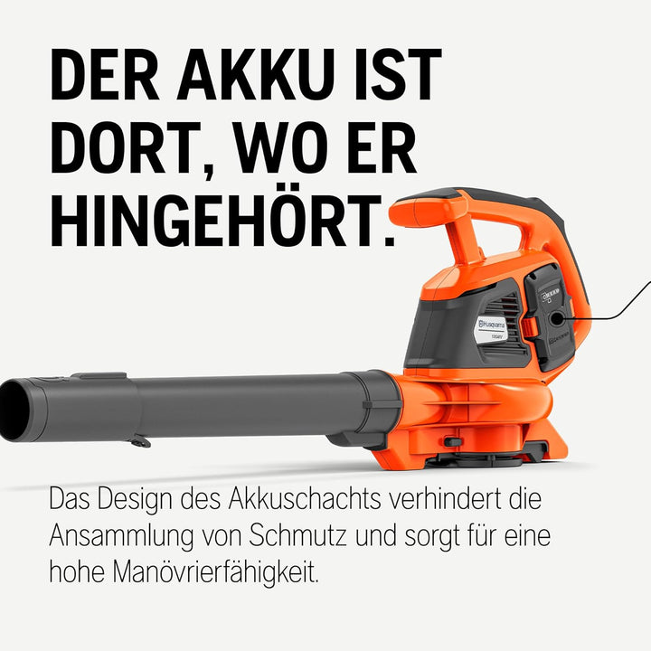 Husqvarna Laubsauger & -Bläser 120iBV (inkl. Akku BLi20 & Ladegerät 40-C80)