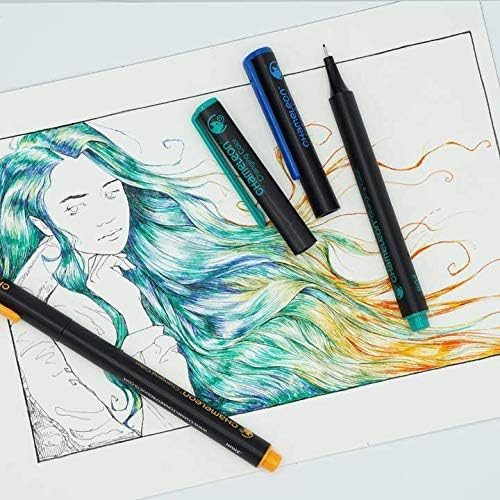 Chameleon Fineliners Brillantfarben – 48 Stück Glänzend, Glänzend