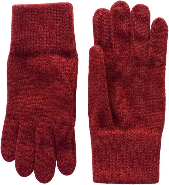 FosterNatur, Merino Damen Wollhandschuhe/Fingerhandschuhe, 100% Wolle Merino extrafein 6.5 Russet re