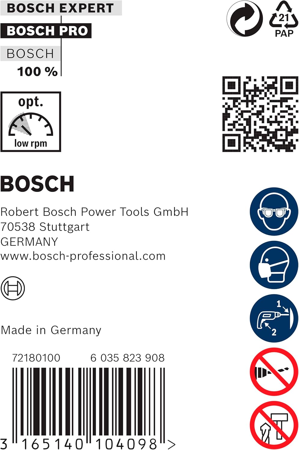 Bosch Professional Schalungs- und Installationsbohrer SDS-plus (Ø 24 mm) Durchmesser: 24/Gesamtlänge